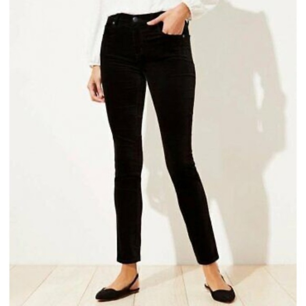 Loft Velvet Modern Skinny Jeans NWT